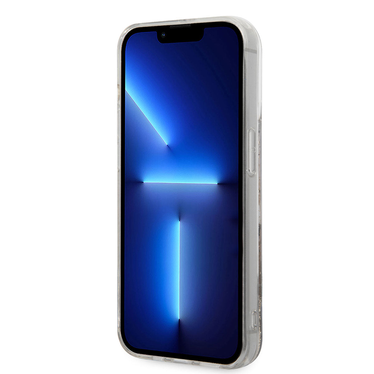iPhone 14 Pro Max Kılıf Karl Lagerfeld Sıvılı Simli Choupette Dizayn Kılıf