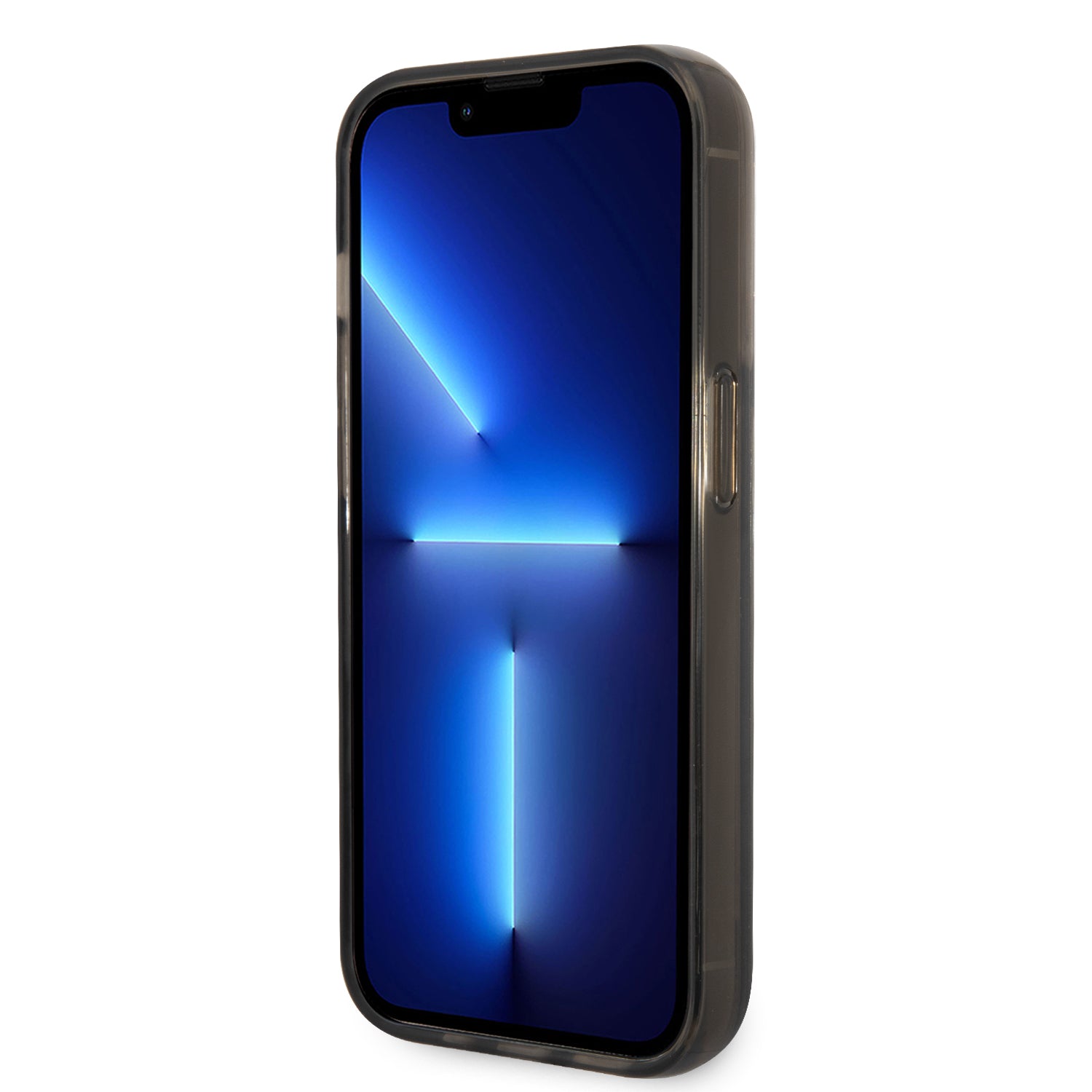 iPhone 14 Pro Max Kılıf Karl Lagerfeld Sıvılı Simli Choupette Head Dizayn Kılıf