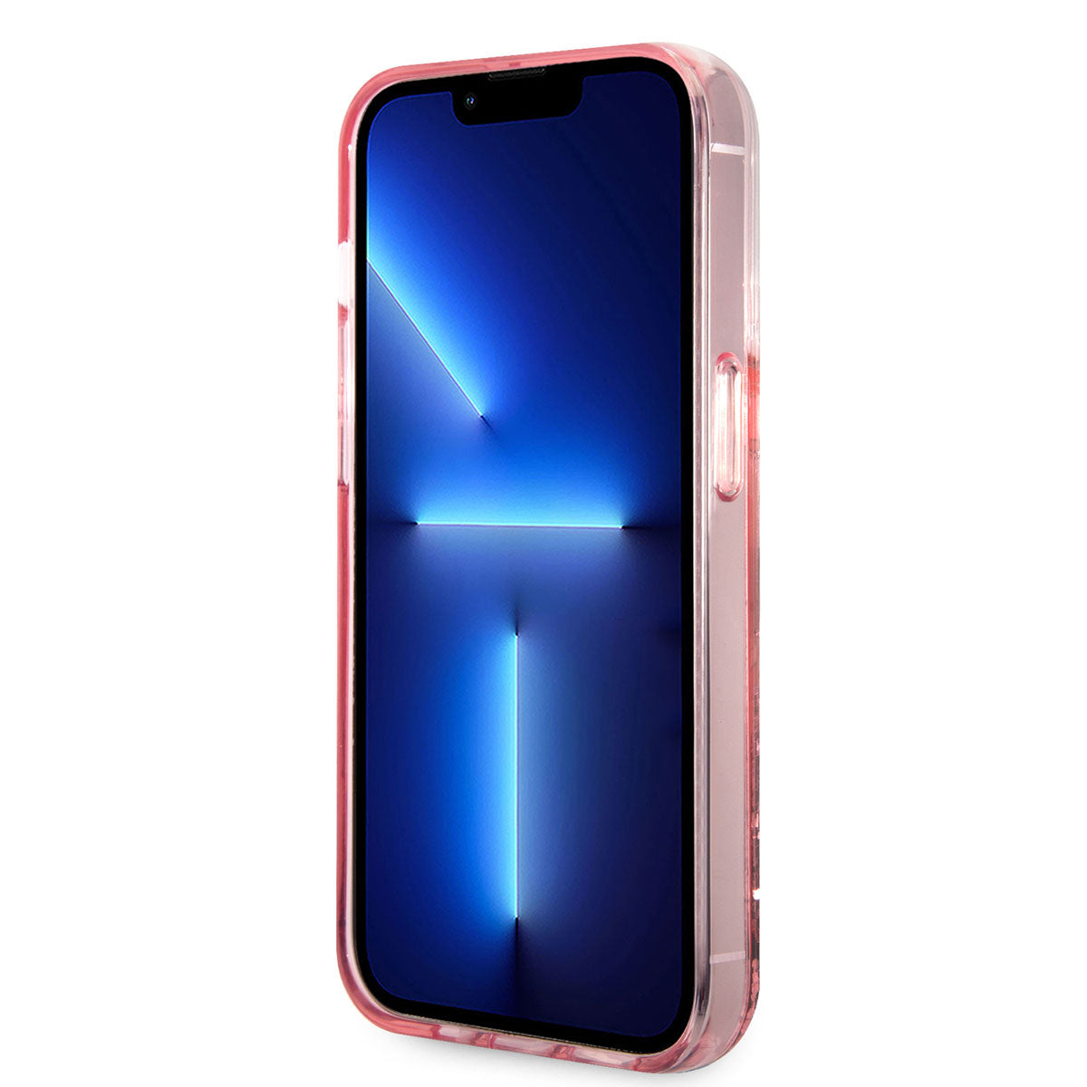 iPhone 14 Pro Max Kılıf Karl Lagerfeld Sıvılı Simli Choupette Head Dizayn Kılıf