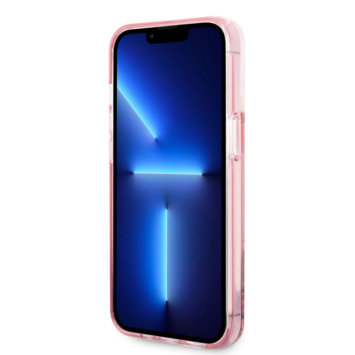 iPhone 14 Pro Max Kılıf Karl Lagerfeld Sıvılı Simli Dizayn Kılıf
