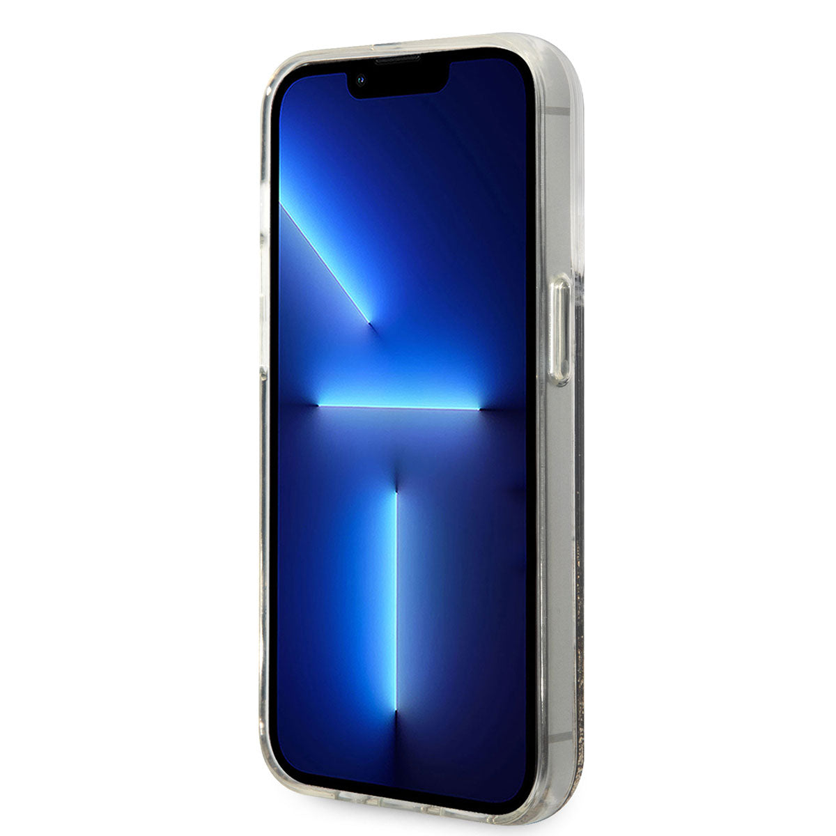 iPhone 14 Pro Max Kılıf Karl Lagerfeld Sıvılı Simli Gatsby Dizayn Kılıf