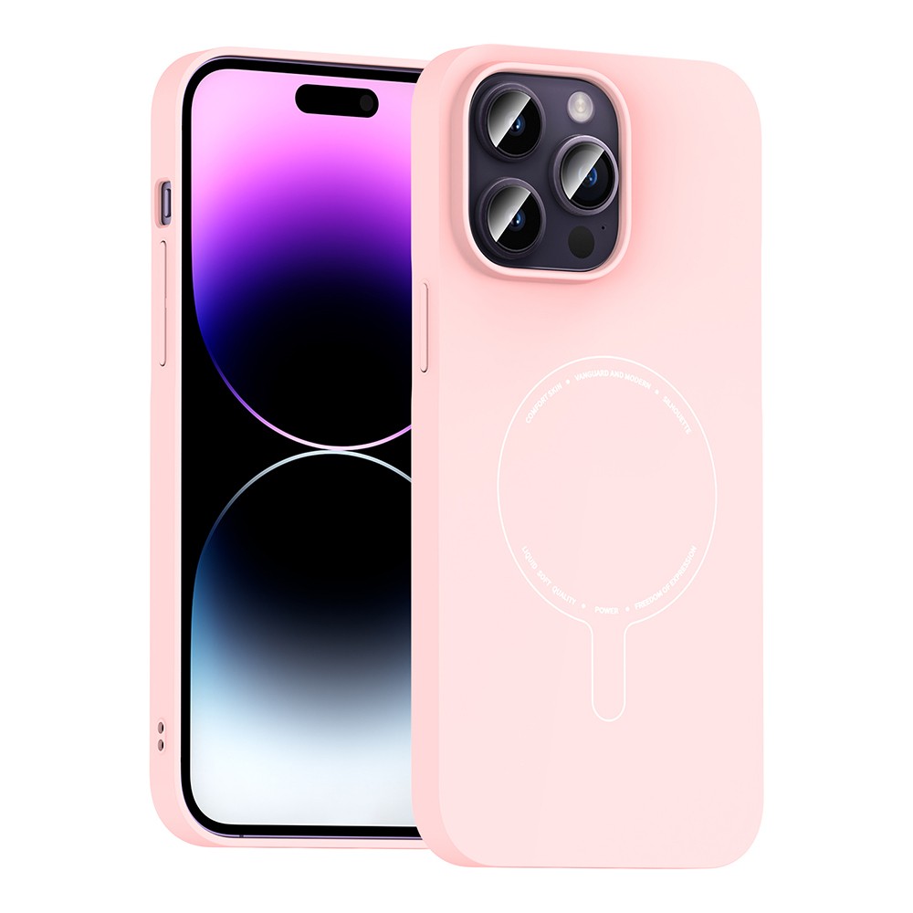 iPhone 14 Pro Max Kılıf M-Safe Şarj Özellikli Kamera Korumalı Zore Elio Sert PC Kılıf