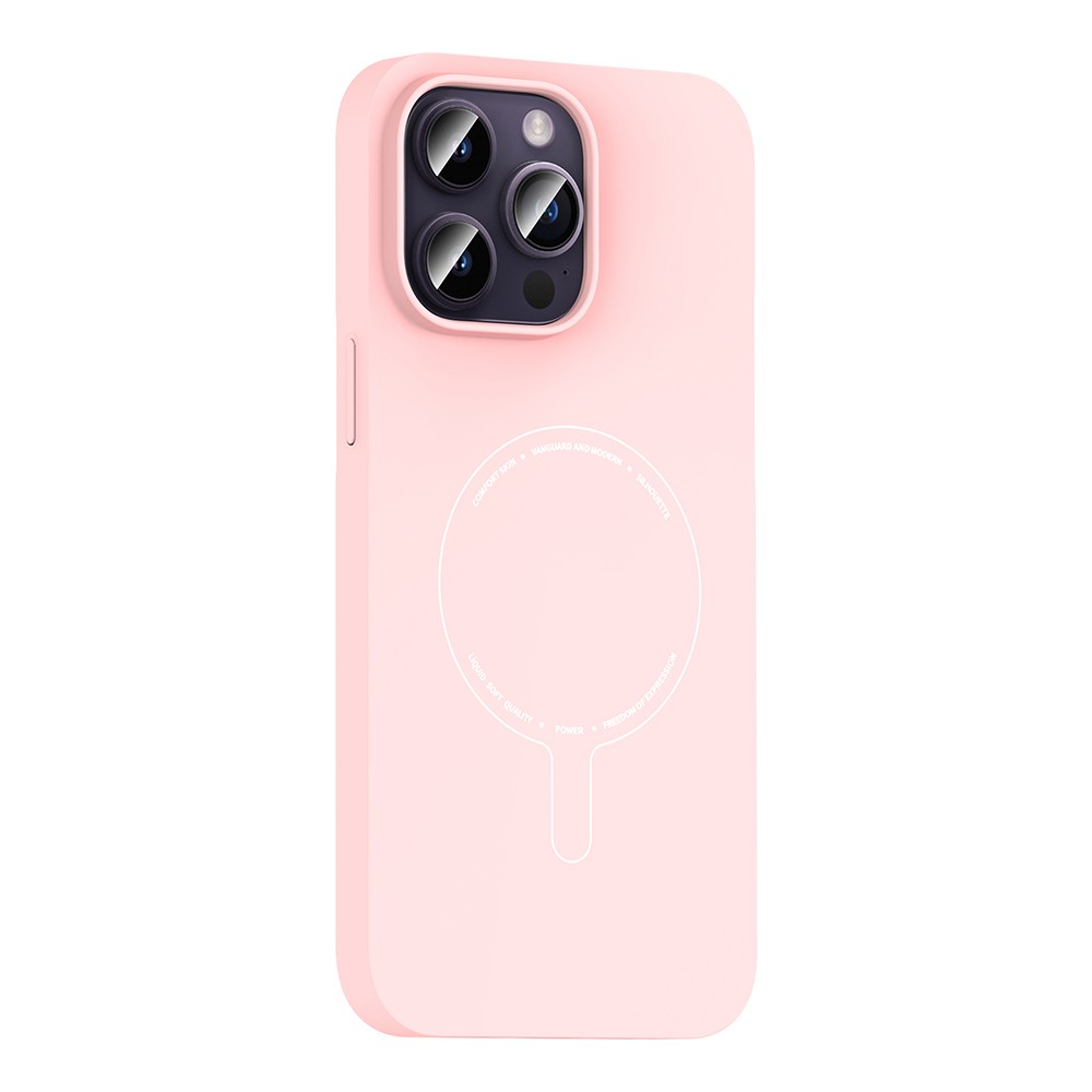 iPhone 14 Pro Max Kılıf M-Safe Şarj Özellikli Kamera Korumalı Zore Elio Sert PC Kılıf