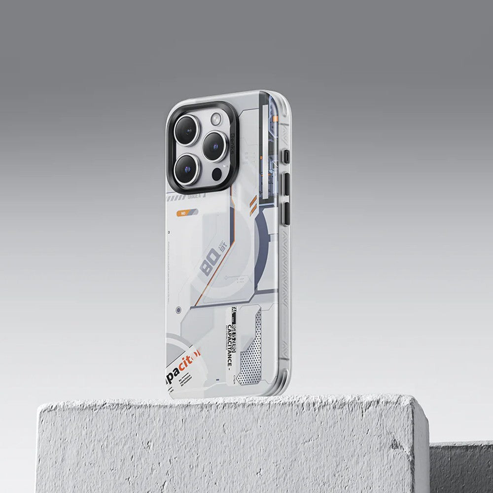 iPhone 14 Pro Max Kılıf M-safe Şarj Özellikli Mekanik Tasarımlı Benks Perspective Serisi Kılıf