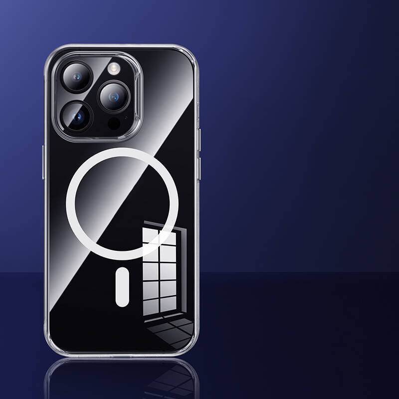 iPhone 14 Pro Max Kılıf M-safe Şarj Özellikli Benks 1.8mm Ultra İnce Şeffaf Kılıf