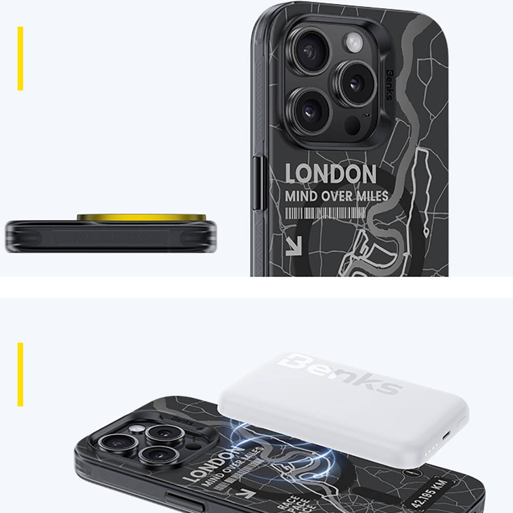 iPhone 14 Pro Max Kılıf M-safe Şarj Özellikli Benks City Serisi Kılıf
