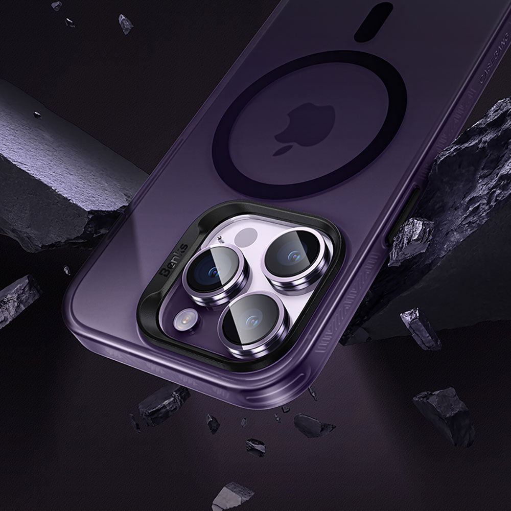iPhone 14 Pro Max Kılıf M-safe Şarj Özellikli Benks Lucid Armor Kılıf