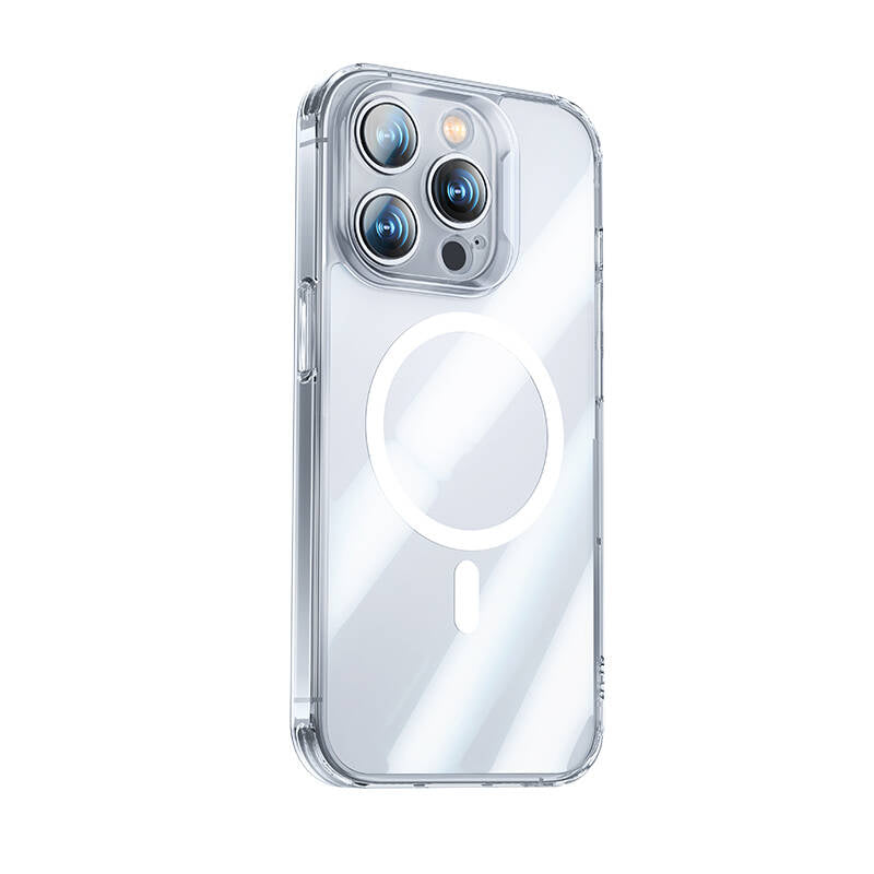 iPhone 14 Pro Max Kılıf M-safe Şarj Özellikli Benks Magnetic Shiny Glass Serisi Kılıf
