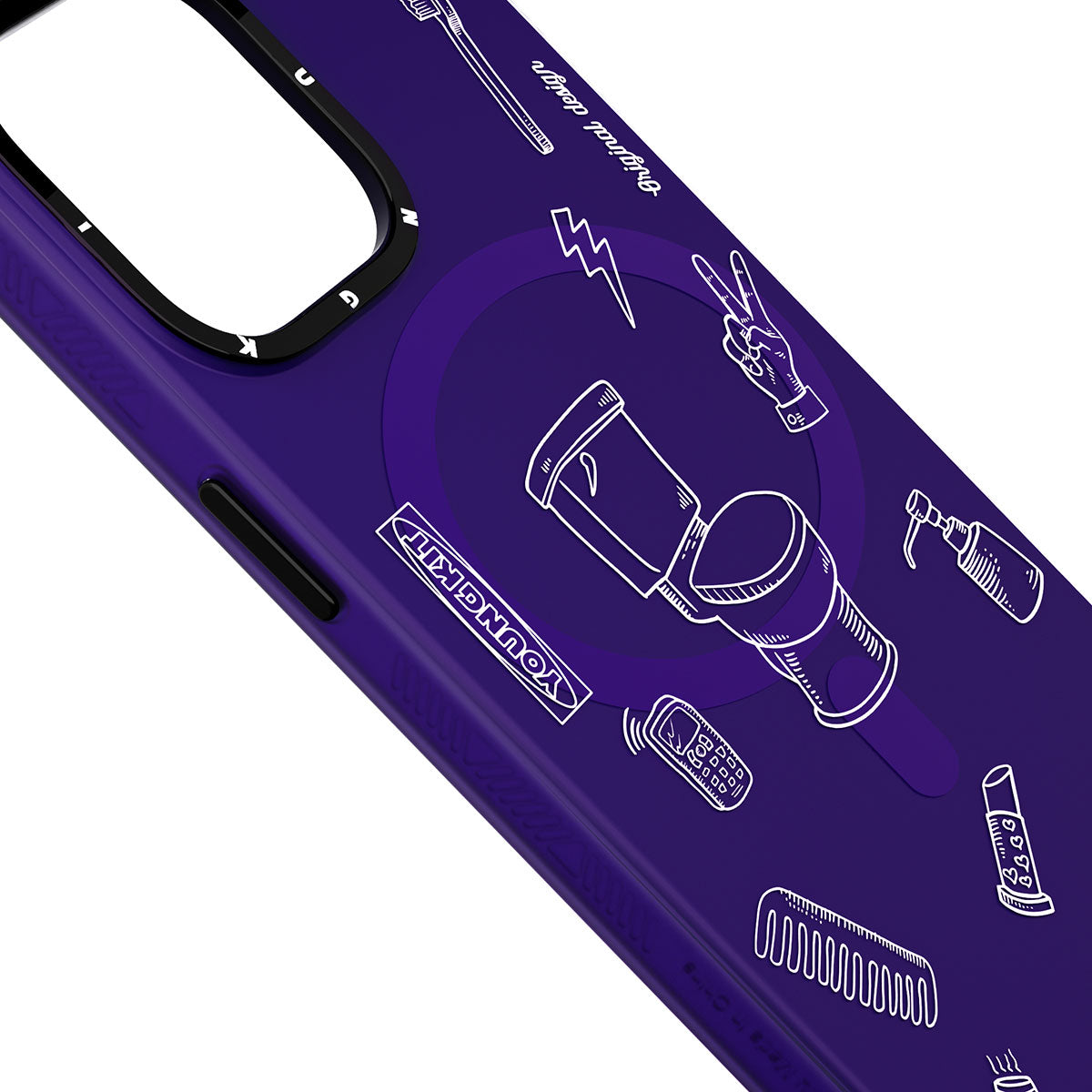 iPhone 14 Pro Max Kılıf M-safe Şarj Özellikli Desenli Youngkit Plaything Serisi Kılıf
