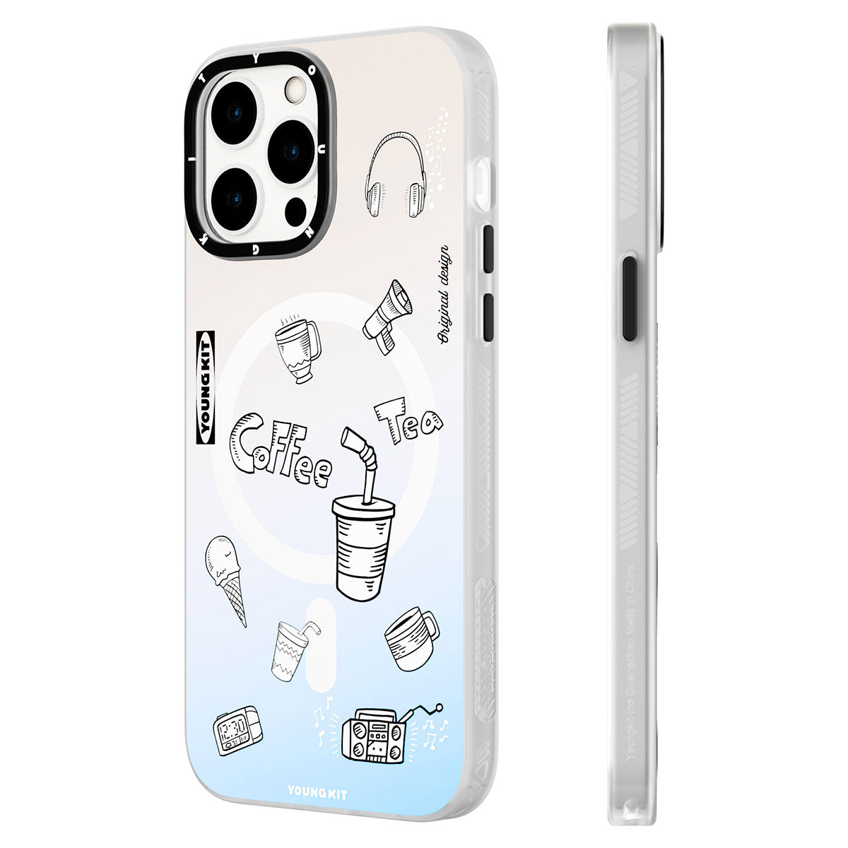 iPhone 14 Pro Max Kılıf M-safe Şarj Özellikli Desenli Youngkit Plaything Serisi Kılıf
