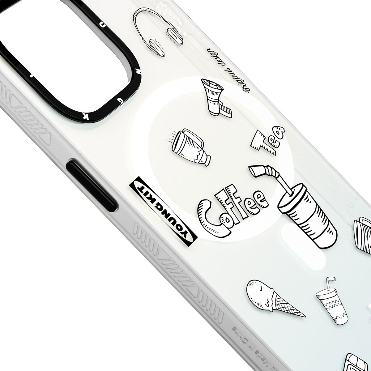 iPhone 14 Pro Max Kılıf M-safe Şarj Özellikli Desenli Youngkit Plaything Serisi Kılıf