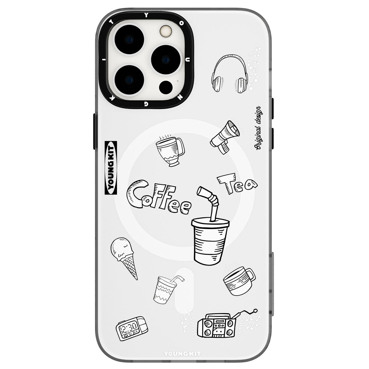 iPhone 14 Pro Max Kılıf M-safe Şarj Özellikli Desenli Youngkit Plaything Serisi Kılıf
