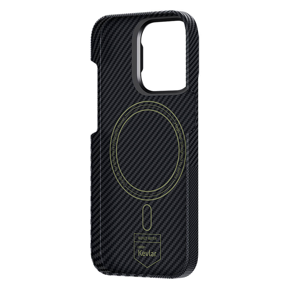 iPhone 14 Pro Max Kılıf M-safe Şarj Özellikli Karbon Fiber Benks Montage ArmorAir Kevlar Kılıf