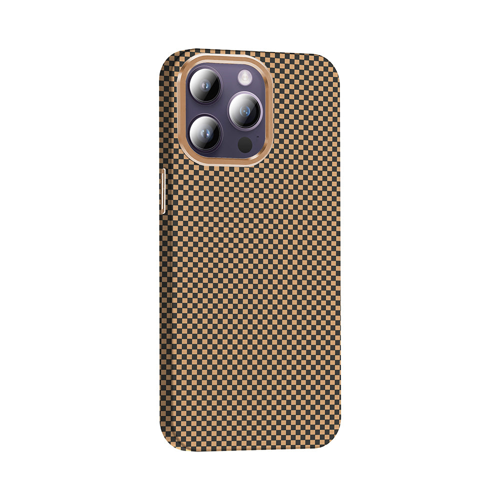 iPhone 14 Pro Max Kılıf M-safe Şarj Özellikli Karbon Fiber Görünümlü Zore Gros Kılıf