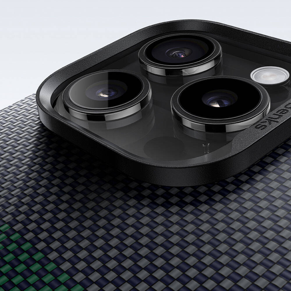 iPhone 14 Pro Max Kılıf M-safe Şarj Özellikli Karbon Fiber Tasarımlı Benks Aurora ArmorAir Kevlar Kılıf