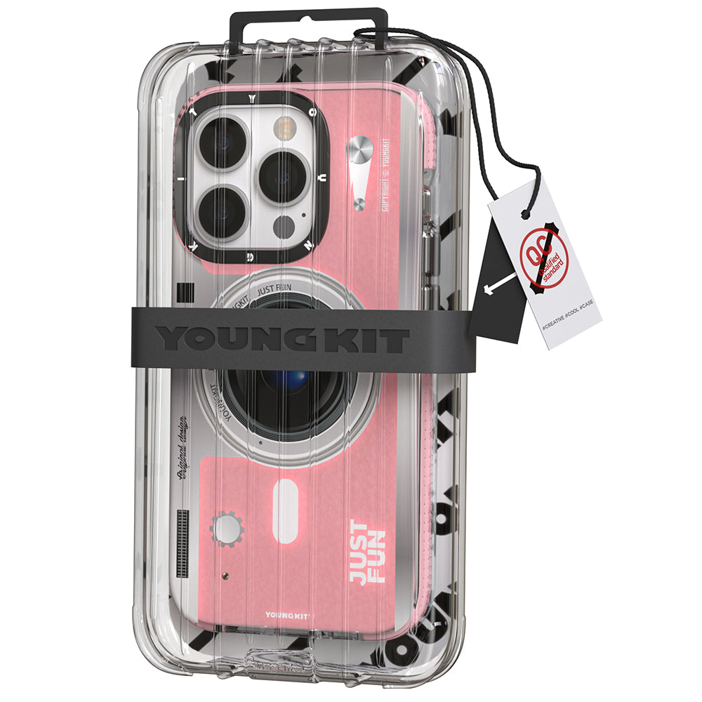 iPhone 14 Pro Max Kılıf M-safe Şarj Özellikli Lens Figürlü YoungKit Art Film Serisi Kılıf