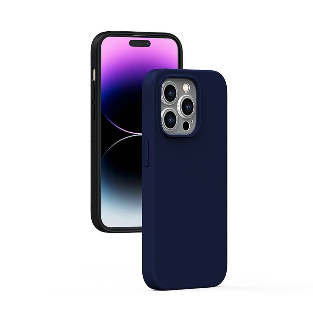 iPhone 14 Pro Max Kılıf M-safe Şarj Özellikli Liquid Silikon Recci Mousse Serisi Kılıf