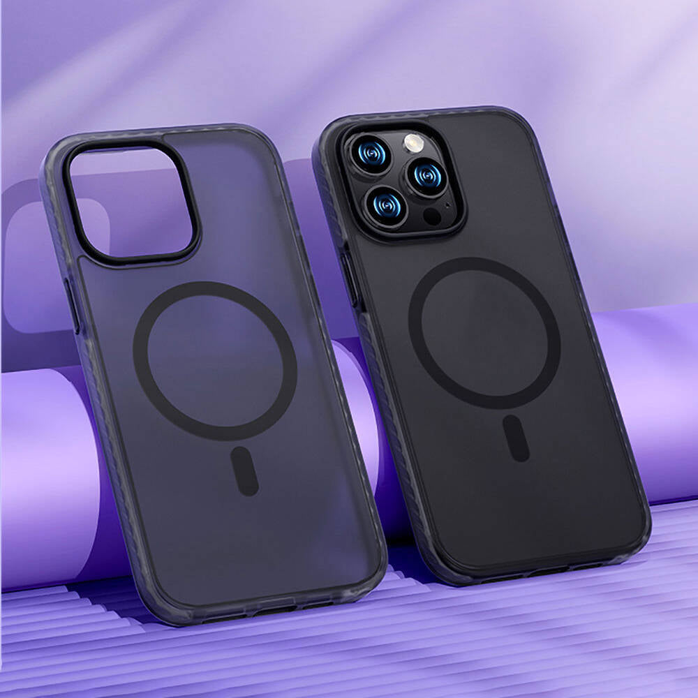 iPhone 14 Pro Max Kılıf M-safe Şarj Özellikli Mat Arka Yüzey Benks Drop Resistance Kılıf