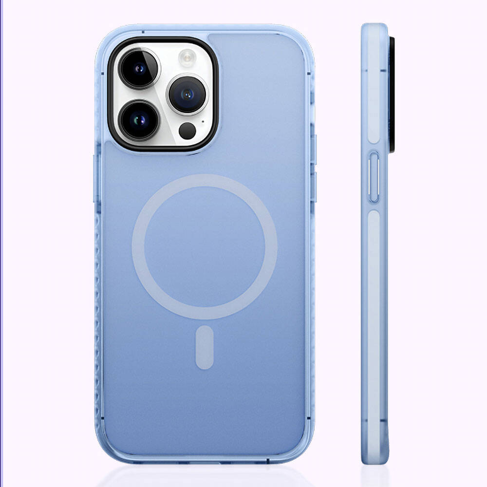 iPhone 14 Pro Max Kılıf M-safe Şarj Özellikli Mat Arka Yüzey Benks Drop Resistance Kılıf