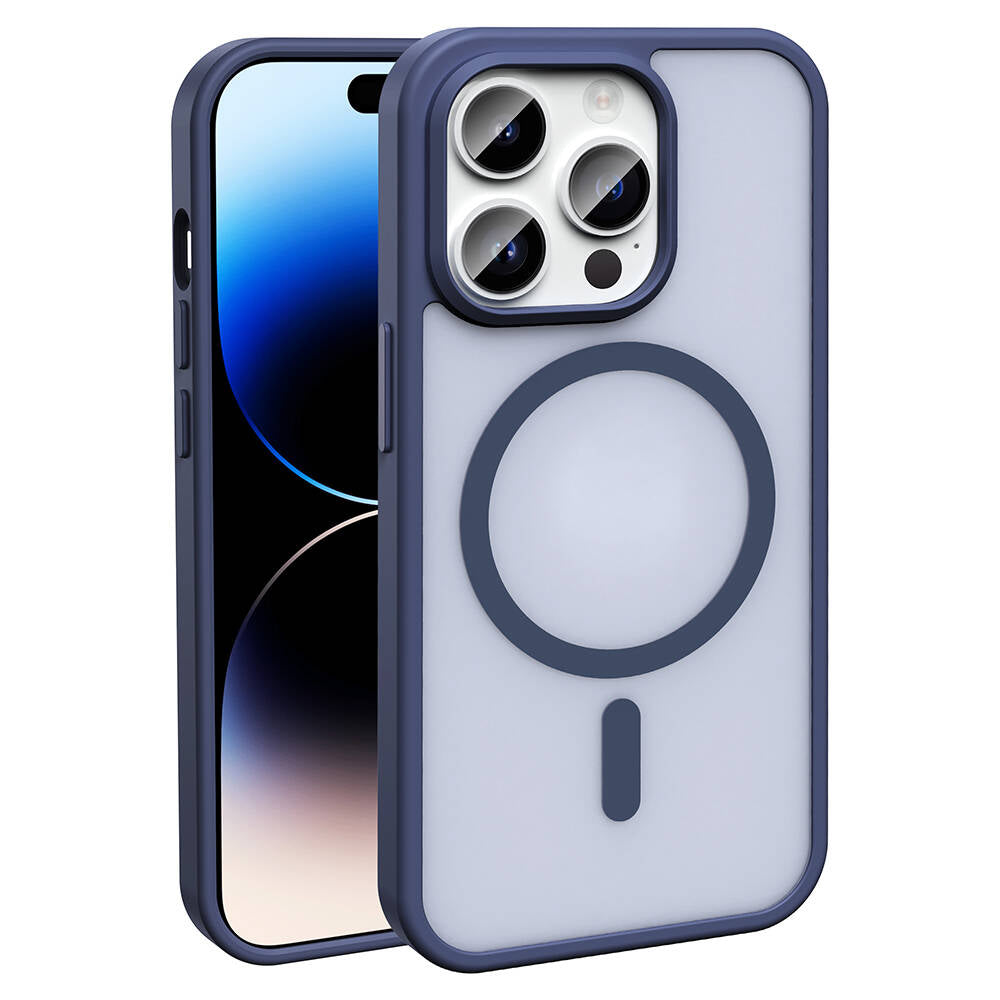 iPhone 14 Pro Max Kılıf M-safe Şarj Özellikli Mat Arka Yüzey Zore Sio Kılıf