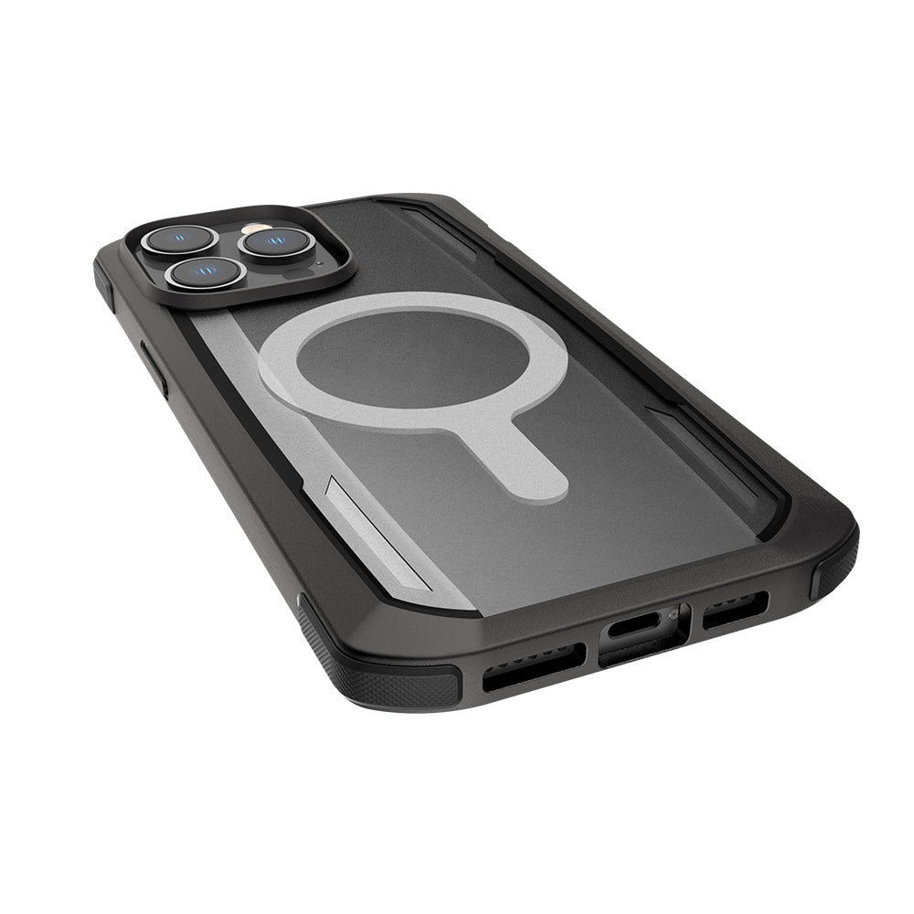 iPhone 14 Pro Max Kılıf M-safe Şarj Özellikli Raptic Secure Serisi Çift Kat TPU Kenarlı Şeffaf Arka Yüzeyli Kılıf