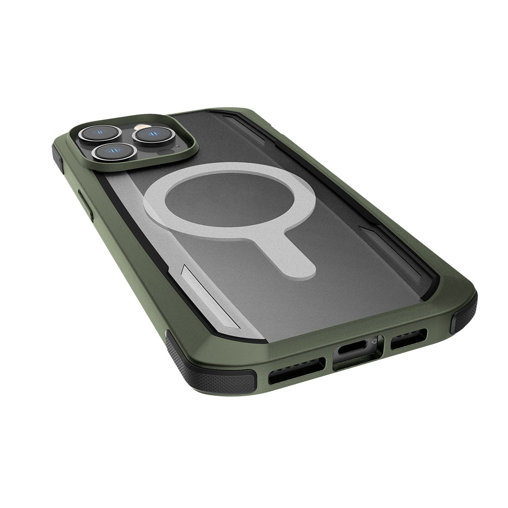 iPhone 14 Pro Max Kılıf M-safe Şarj Özellikli Raptic Secure Serisi Çift Kat TPU Kenarlı Şeffaf Arka Yüzeyli Kılıf