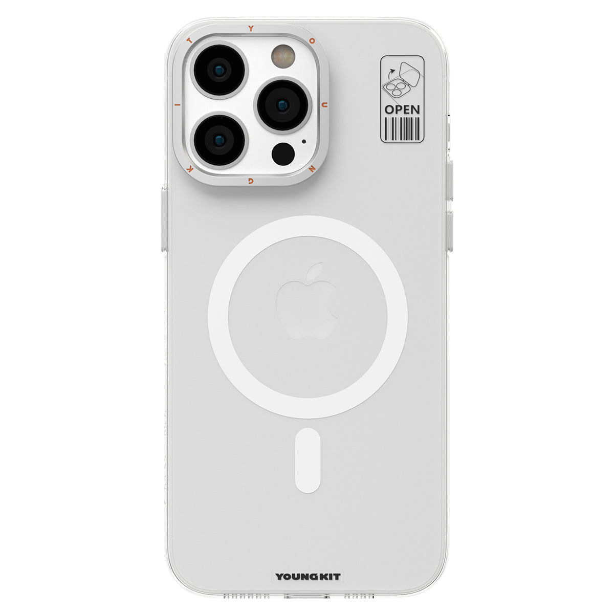 iPhone 14 Pro Max Kılıf M-safe Şarj Özellikli Standlı YoungKit Hermit Bracket Serisi Kılıf