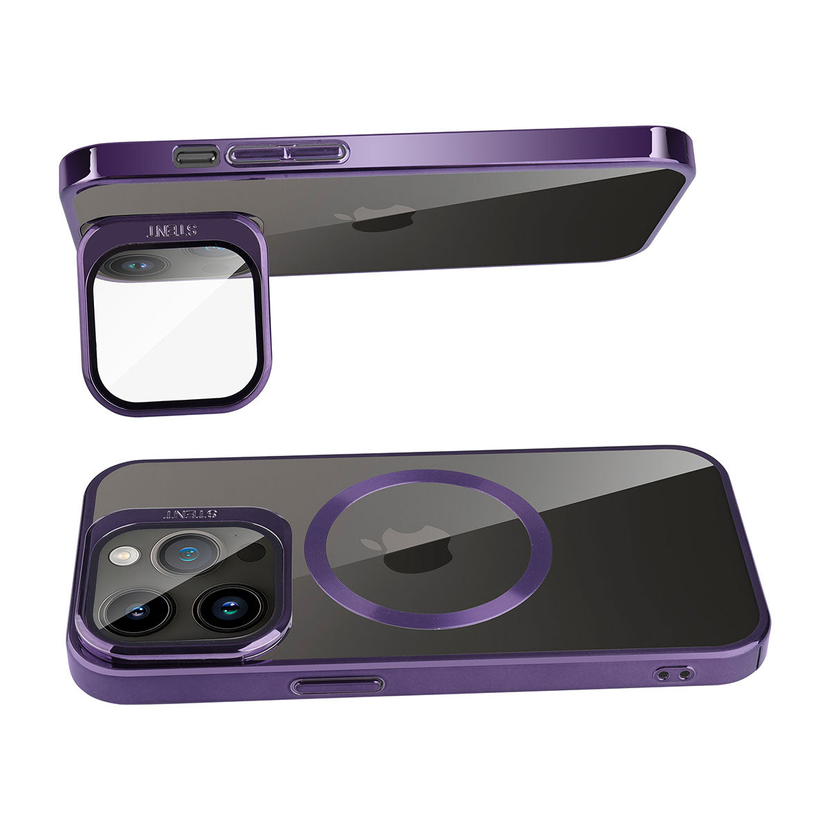 iPhone 14 Pro Max Kılıf M-safe Şarj Özellikli Standlı Zore Klon Kılıf