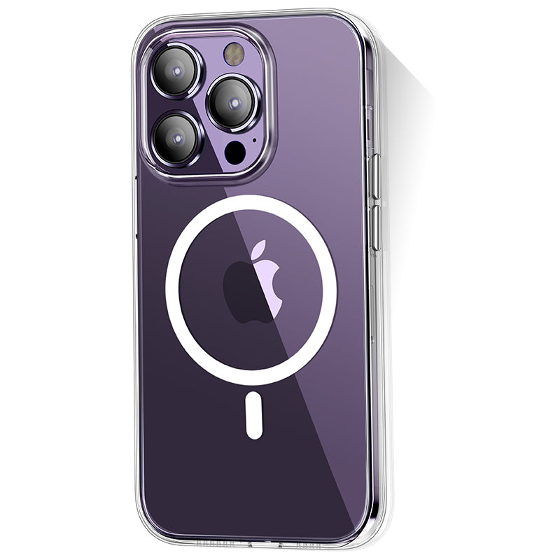 iPhone 14 Pro Max Kılıf M-safe Şarj Özellikli Transparan Sert PC Wlons Pita Kılıf