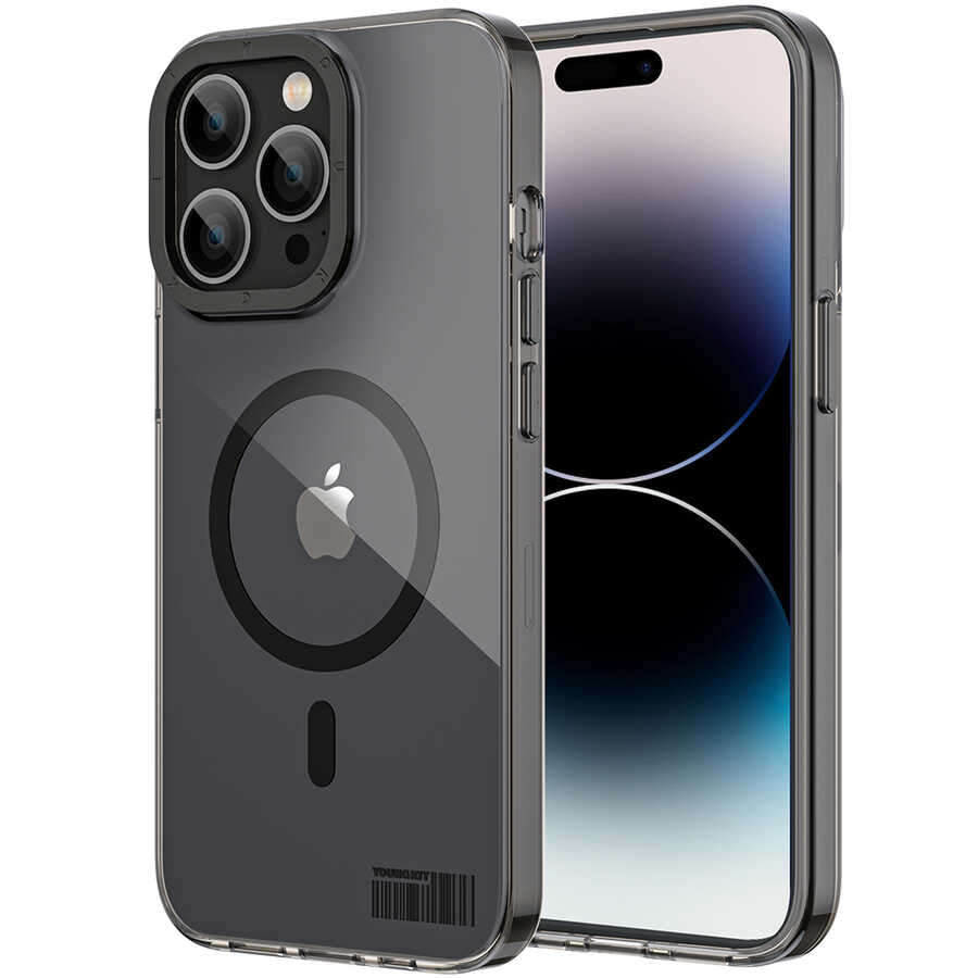 iPhone 14 Pro Max Kılıf M-safe Şarj Özellikli Youngkit Coloured Glaze Serisi Kılıf