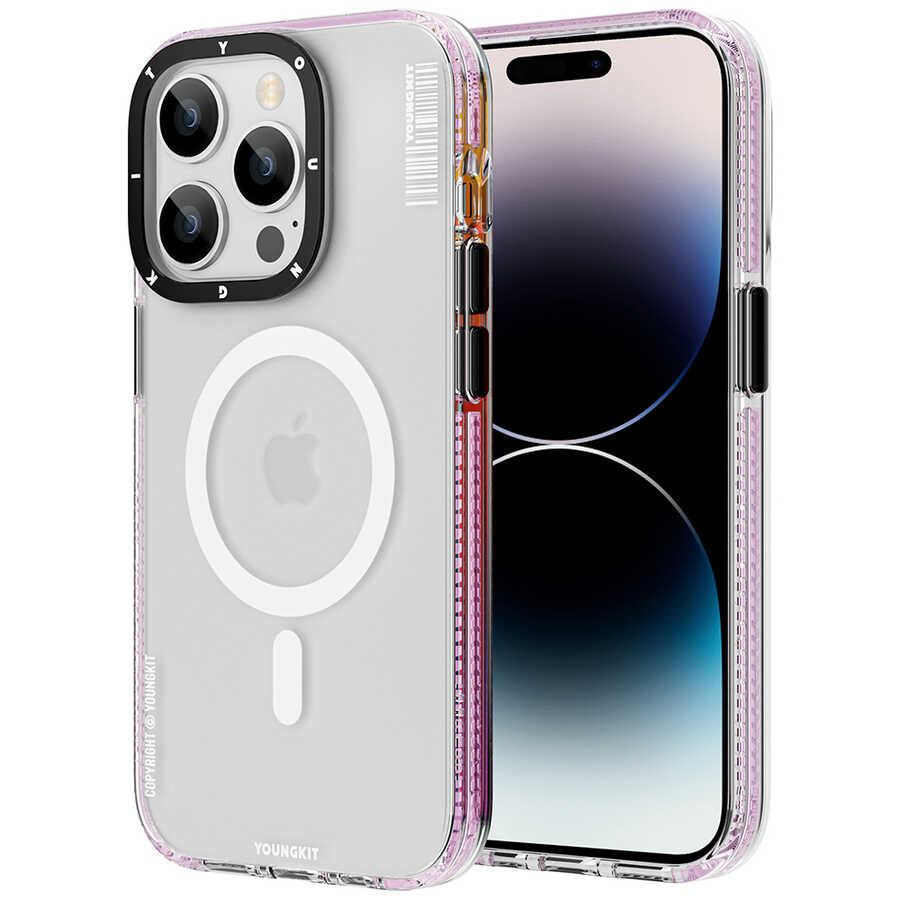 iPhone 14 Pro Max Kılıf M-safe Şarj Özellikli Youngkit Jane Sand Serisi Kılıf