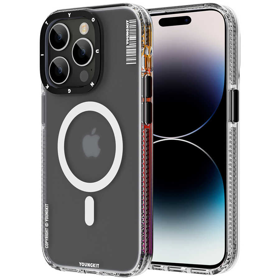 iPhone 14 Pro Max Kılıf M-safe Şarj Özellikli Youngkit Jane Sand Serisi Kılıf