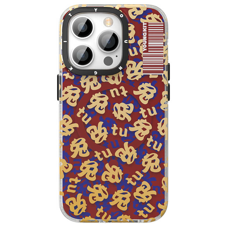 iPhone 14 Pro Max Kılıf M-safe Şarj Özellikli Youngkit Play Rabbit Serisi Kılıf