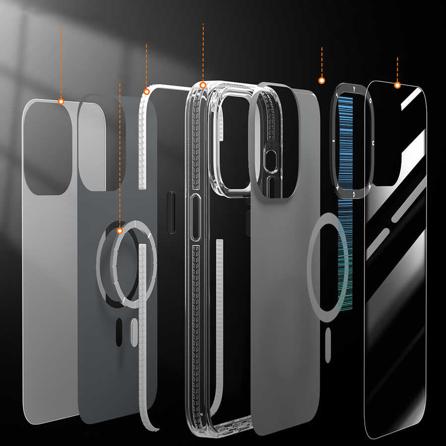 iPhone 14 Pro Max Kılıf M-safe Şarj Özellikli Youngkit Pure Serisi Kılıf