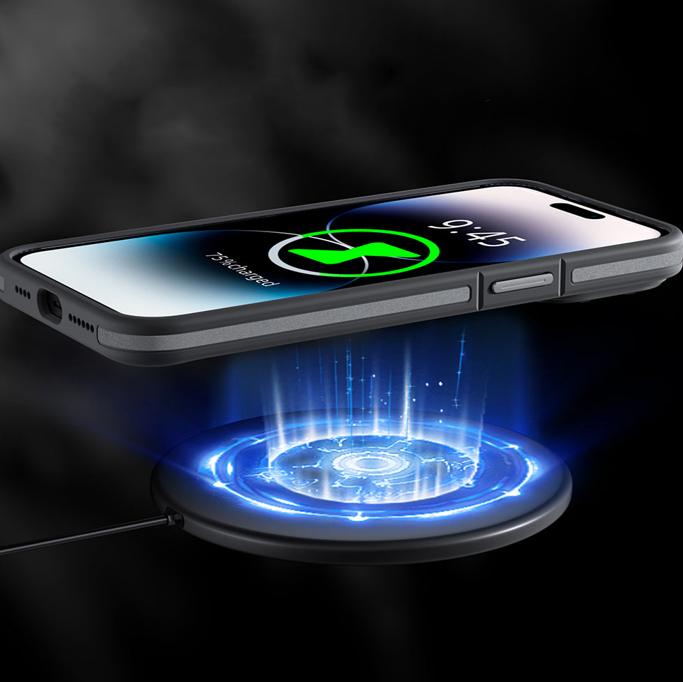 iPhone 14 Pro Max Kılıf M-safe Şarj Özellikli Youngkit Rock Sand Serisi Kılıf