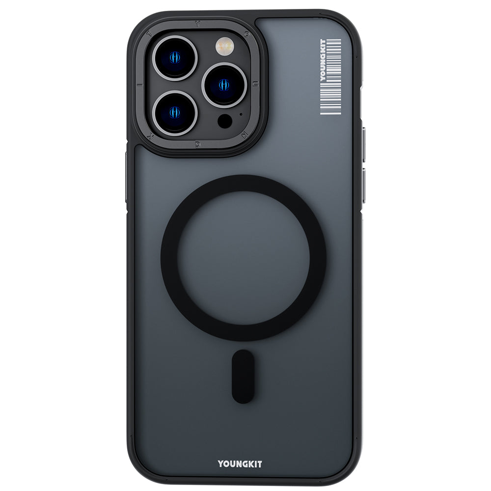 iPhone 14 Pro Max Kılıf M-safe Şarj Özellikli Youngkit Rock Sand Serisi Kılıf