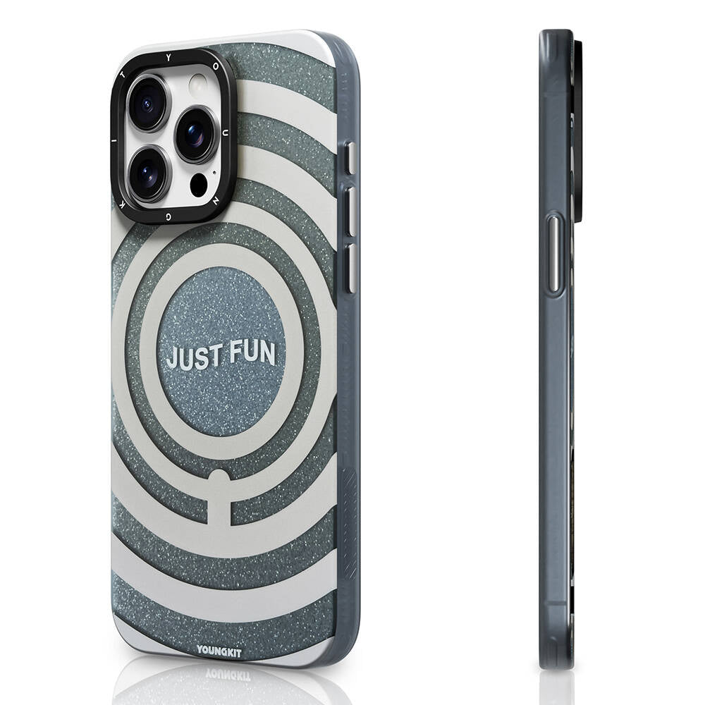 iPhone 14 Pro Max Kılıf M-safe Şarj Özellikli Youngkit Star Dazzle Serisi Kılıf