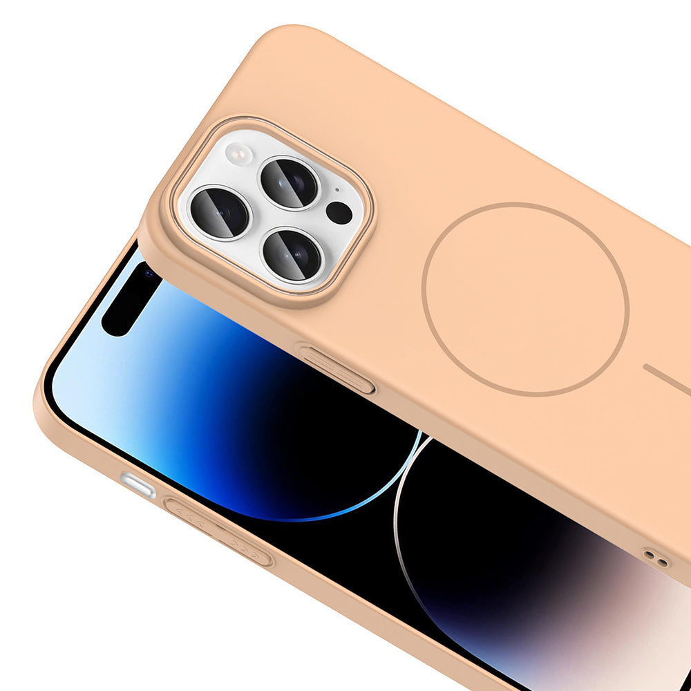 iPhone 14 Pro Max Kılıf M-safe Şarj Özellikli Zore Ruby Sert Kılıf