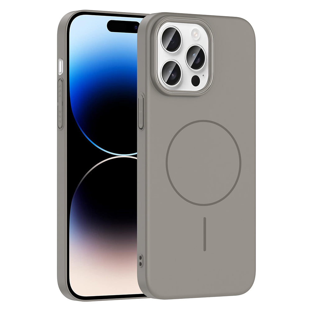 iPhone 14 Pro Max Kılıf M-safe Şarj Özellikli Zore Ruby Sert Kılıf