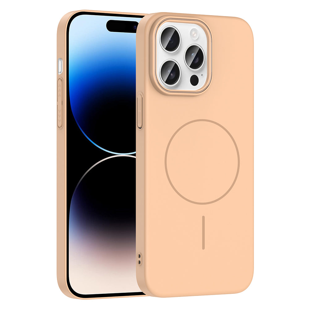 iPhone 14 Pro Max Kılıf M-safe Şarj Özellikli Zore Ruby Sert Kılıf