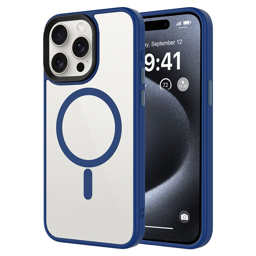 iPhone 14 Pro Max Kılıf Mat Arka Yüzey Wireless Şarj Özellikli Zore Flet M-safe Kılıf