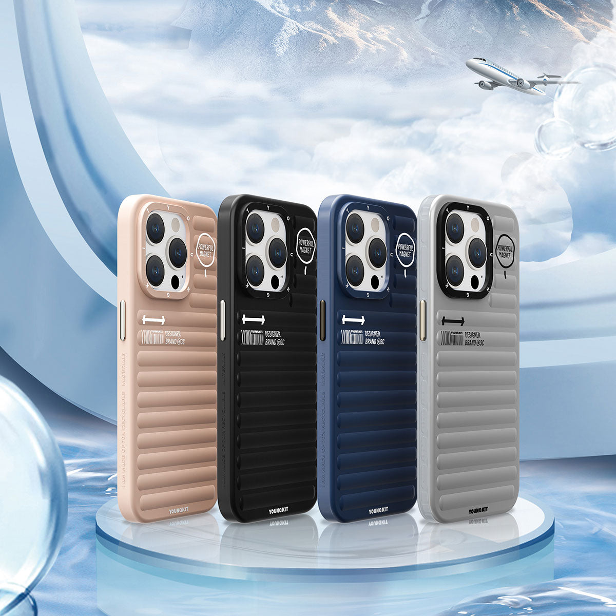 iPhone 14 Pro Max Kılıf Mat Renkli Tasarım YoungKit Original Serisi Kılıf