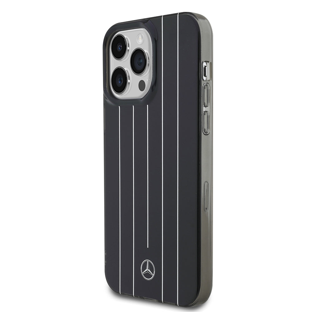iPhone 14 Pro Max Kılıf Mercedes Benz Orijinal Lisanslı New Urban 3 Sert PC Paralel Çizgi Desenli Kılıf