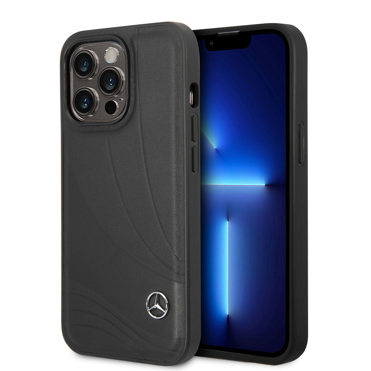 iPhone 14 Pro Max Kılıf Mercedes Benz Hakiki Deri Yeni Dalga III Dizayn Kılıf