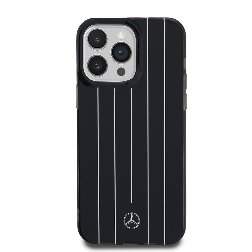 iPhone 14 Pro Max Kılıf Mercedes Benz orijinal Lisanslı New Urban 3 Sert PC Paralel Çizgi Desenli Kılıf