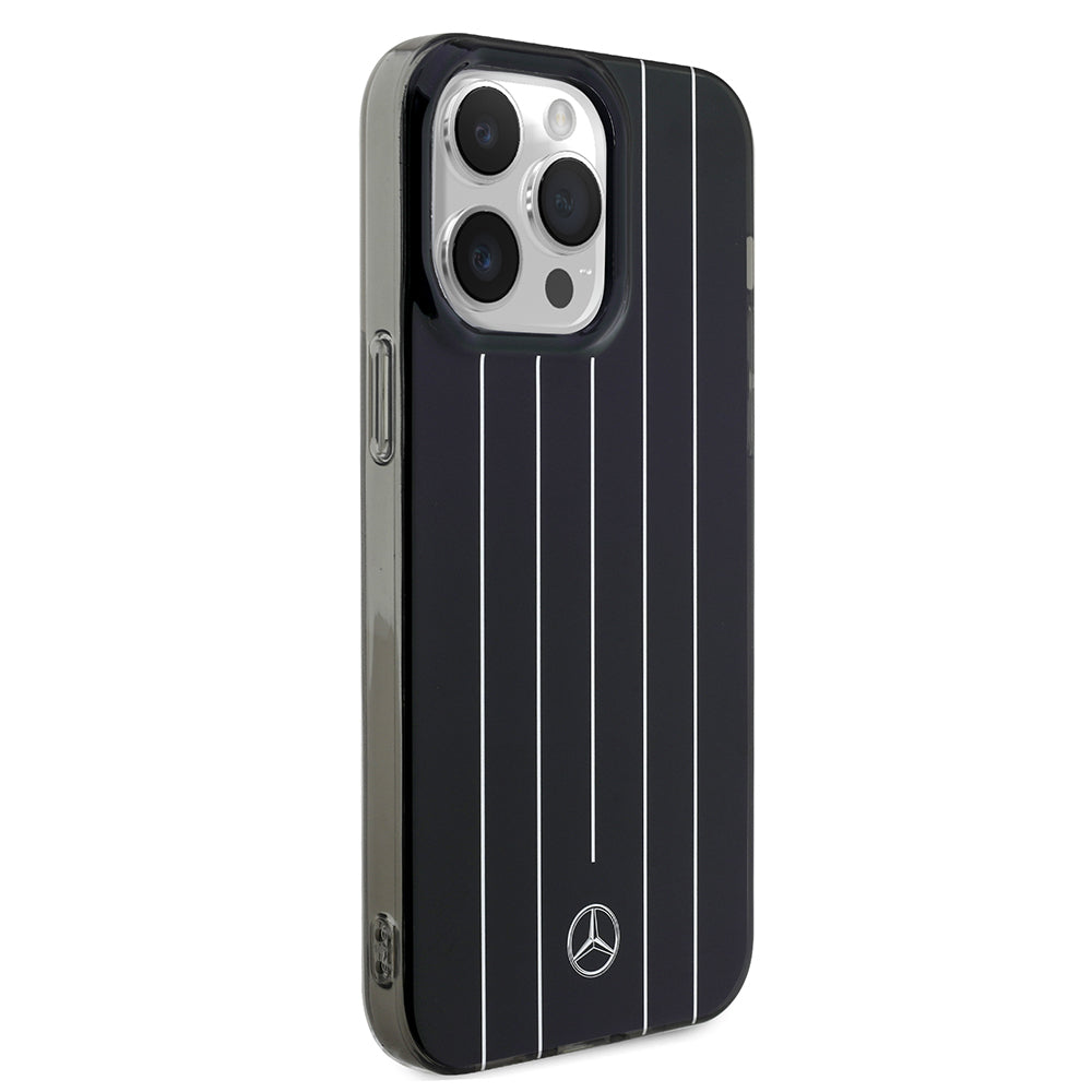 iPhone 14 Pro Max Kılıf Mercedes Benz orijinal Lisanslı New Urban 3 Sert PC Paralel Çizgi Desenli Kılıf