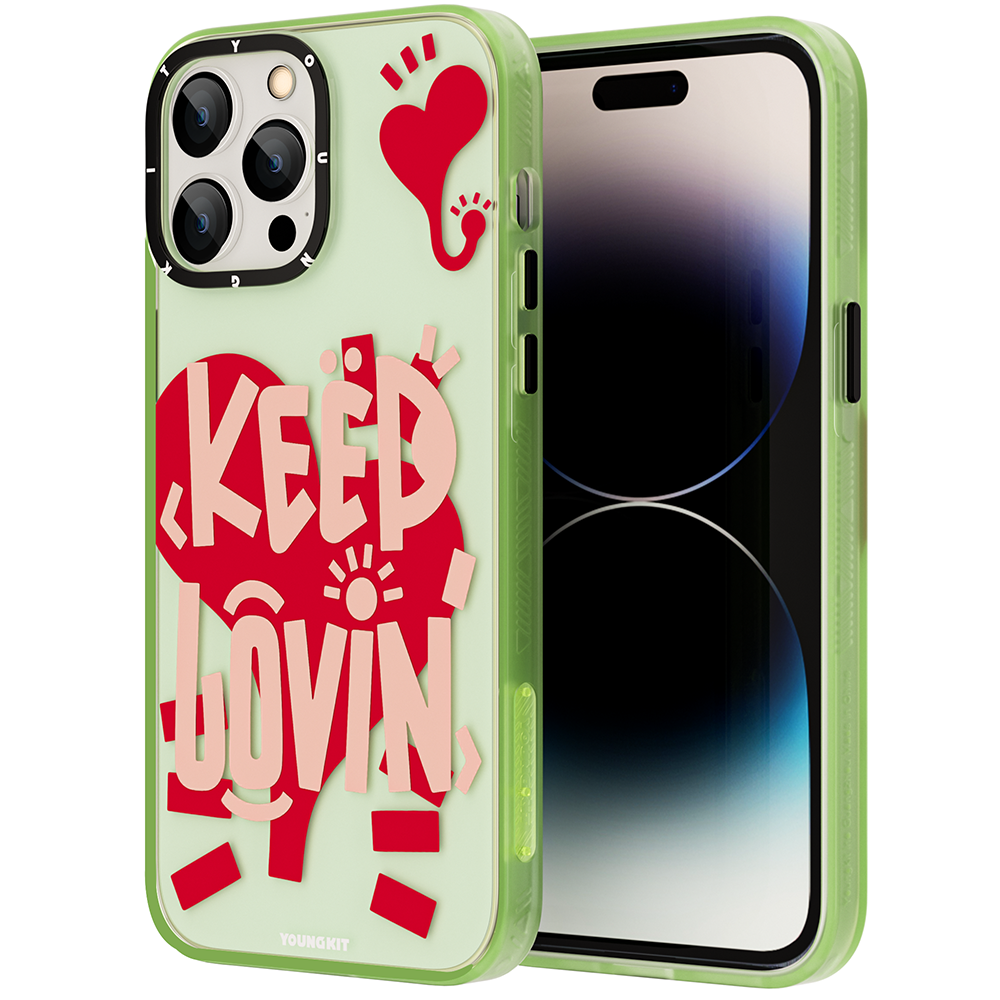 iPhone 14 Pro Max Kılıf Mutlu Mod Figürlü YoungKit Happy Mood Serisi Kılıf