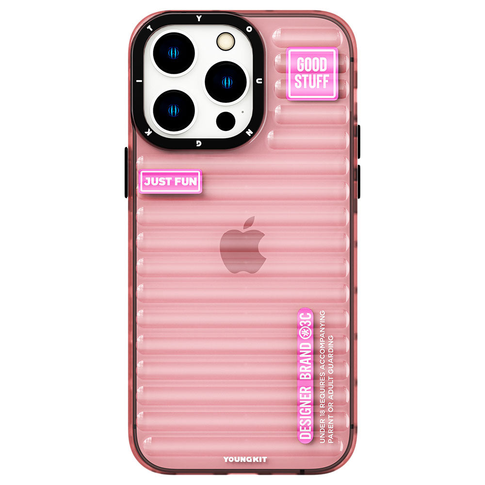 iPhone 14 Pro Max Kılıf Şeffaf Renkli Tasarım YoungKit Fluorite Serisi Kılıf