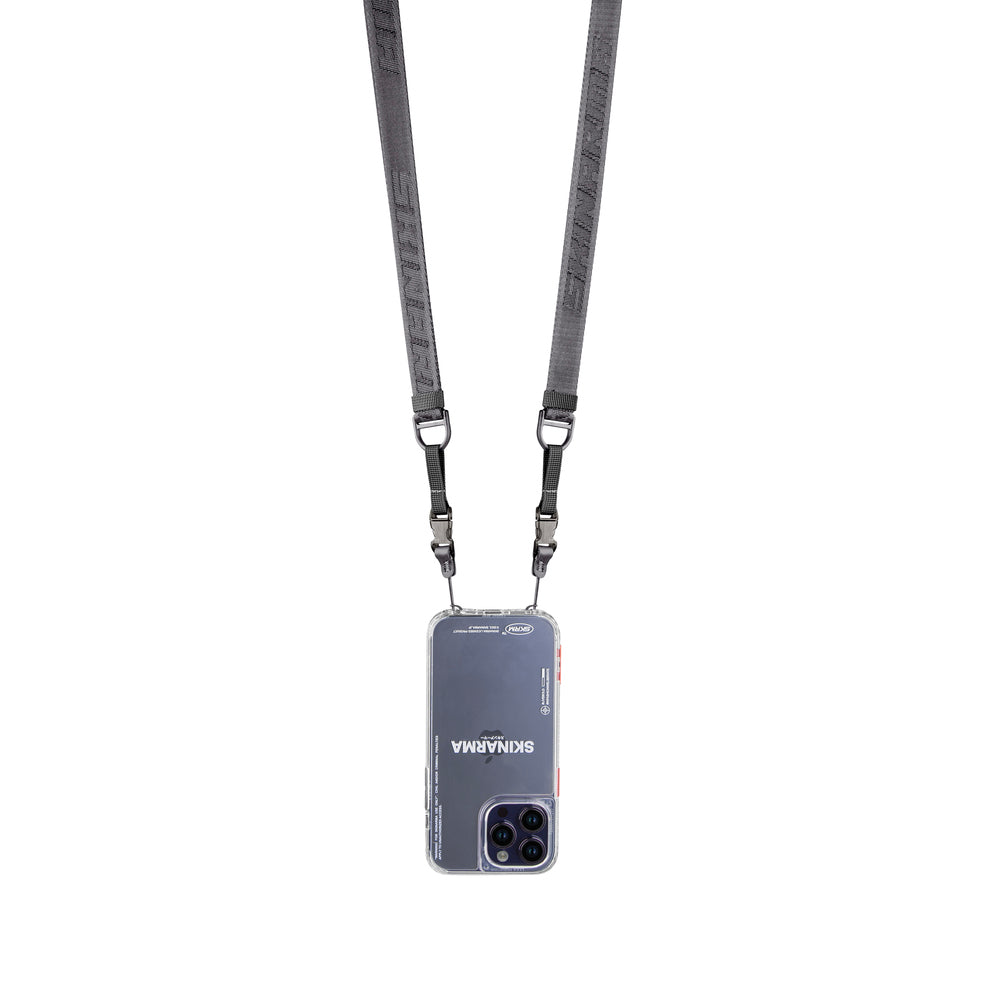 iPhone 14 Pro Max Kılıf SkinArma Şeffaf Airbag Tasarımlı Boyun Askılı Kiru Kılıf