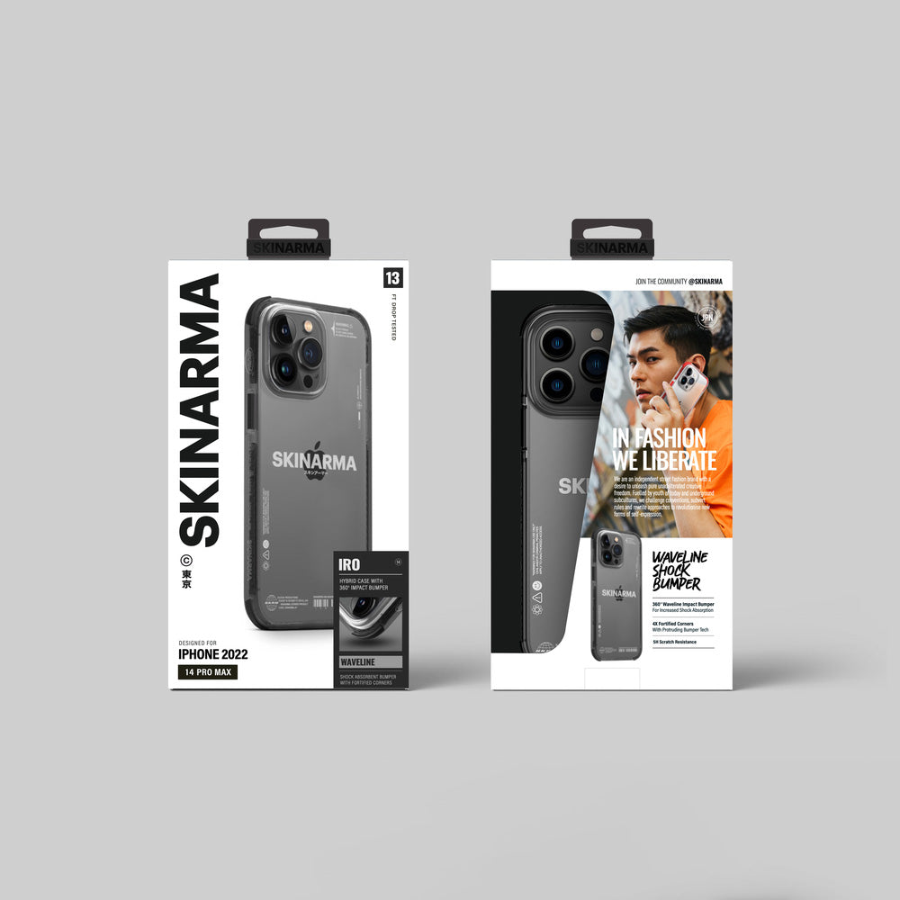 iPhone 14 Pro Max Kılıf SkinArma Şeffaf Airbag Tasarımlı Iro Kılıf
